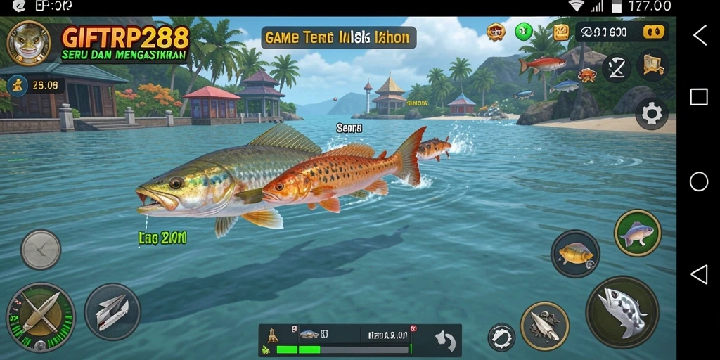 Tangkapan layar dari gameplay menembak ikan yang seru di GIFTRP288.