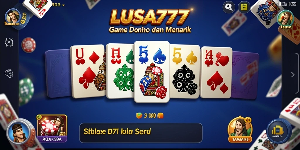 Screenshot LUSA777 menampilkan gameplay Domino yang seru.