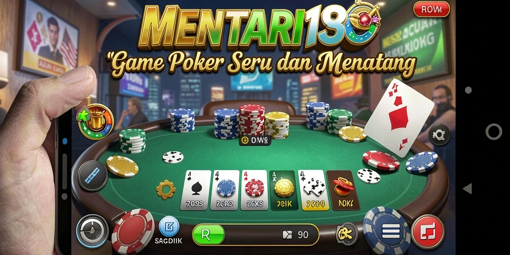 Tampilan screenshot MENTARI138 yang menampilkan gameplay poker yang seru.