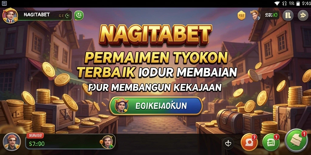 Tangkapan layar dari gameplay NAGITABET yang menunjukkan aspek Tycoon.