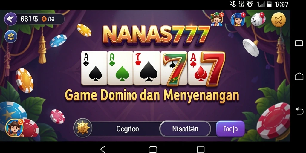 Tampilan gameplay menarik dari NANAS777 dengan Domino penuh warna dan interaksi sosial.