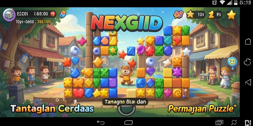 Tampilan gameplay NEXGID dengan tantangan puzzle yang menyenangkan.