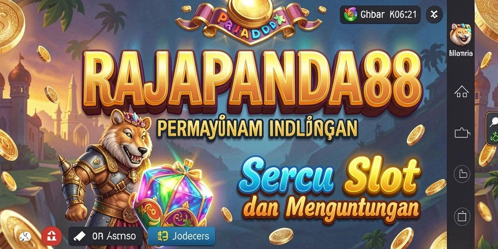 Tampilan gameplay seru dari RAJAPANDA88 dengan fitur menarik.
