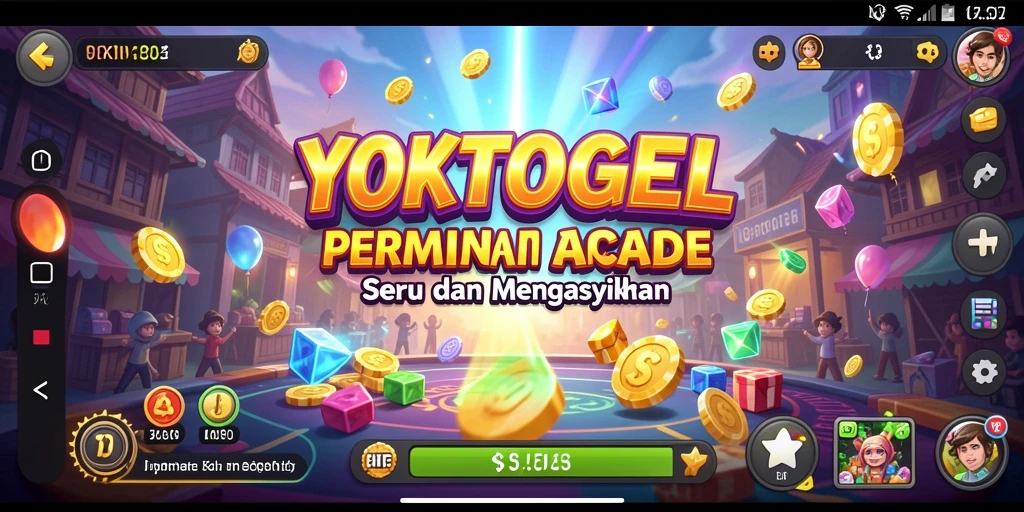 Tampilan gameplay seru dan penuh warna dari YOKTOGEL.